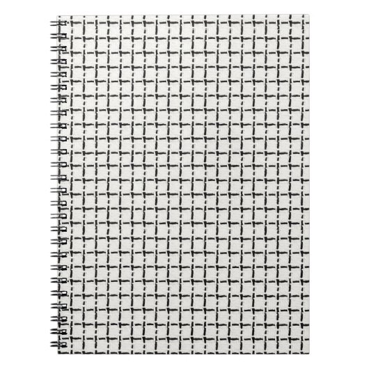 Carnet Motif carreaux simple tissé (Devant)
