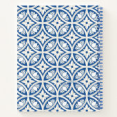 Carnet Motif Carrelage Lotus Côtier - Le Lotus Blanc (Dos)