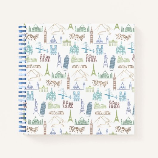 Carnet Motif célèbre de monuments (Devant)