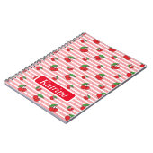 Carnet Motif cerise (Côté gauche)