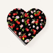 Carnet Motif cerise 1 (Devant)
