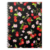Carnet Motif cerise 2 (Devant)