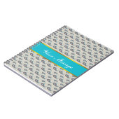 Carnet Motif Champagne Paisley (Côté gauche)