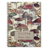 Carnet Motif champignon rouge blanc mignon (Devant)