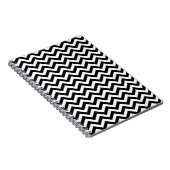 Carnet Motif Chevron noir et blanc (Côté Droit)