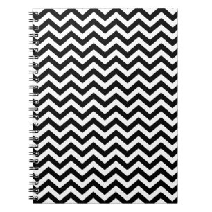 Carnet Motif Chevron noir et blanc