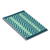 Carnet Motif Chevron Sarcelle (Côté Droit)