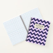 Carnet Motif Chevron Violet (Intérieur)