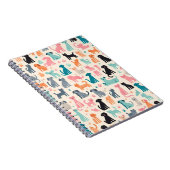 Carnet Motif chien et chat sans couture (Côté Droit)