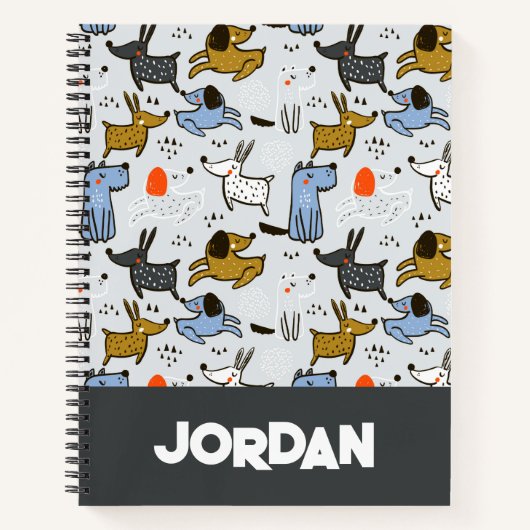 Carnet Motif chien mignon Doodle (Devant)