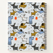Carnet Motif chien mignon Doodle (Dos)