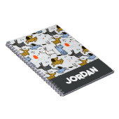 Carnet Motif chien mignon Doodle (Côté Droit)
