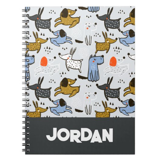 Carnet Motif chien mignon Doodle (Devant)