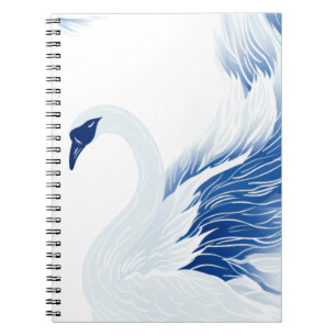 Carnet Motif chinois des ailes cygne