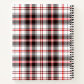 Carnet Motif chromé rouge et noir (Dos)