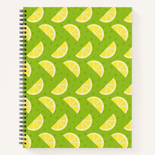 Carnet Motif citron (Devant)