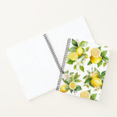 Carnet Motif citron, Fleurs de citron, Feuilles, Citrus (Intérieur)