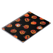 Carnet motif citrouille (Côté gauche)