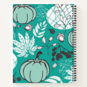 Carnet motif citrouille (Dos)
