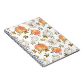 Carnet Motif Citrouille d'aquarelle d'automne (Côté Droit)