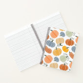 Carnet Motif Citrouille d'automne coloré (Intérieur)