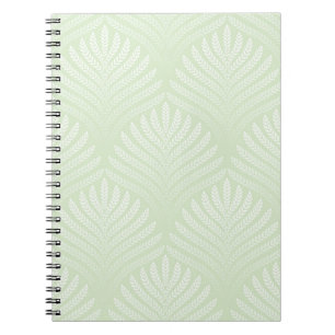 Carnet Motif classique de feuillage dans le blanc et le