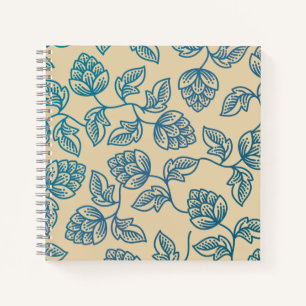 Carnet Motif Classique de Feuilles de Houblon Vintage