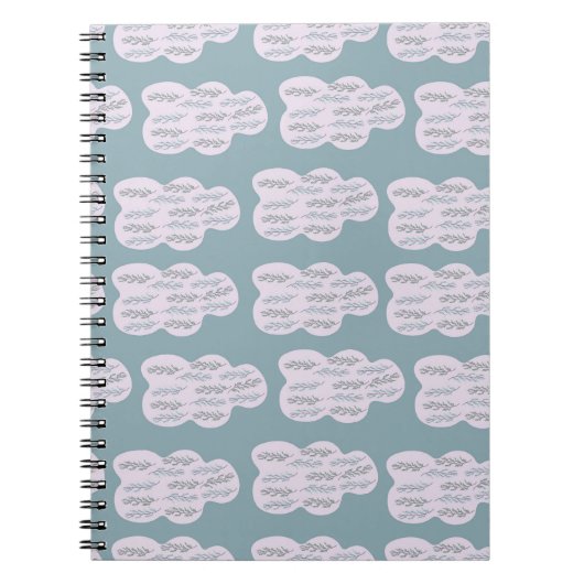 Carnet motif cloud et branche (Devant)