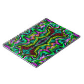 Carnet Motif coloré abstrait. (Côté gauche)