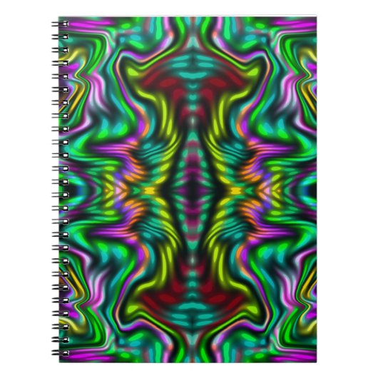 Carnet Motif coloré abstrait. (Devant)