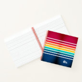 Carnet Motif Coloré Avec Nom Personnalisé (Intérieur)