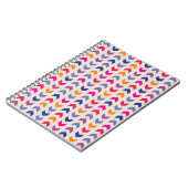 Carnet motif coloré Aztec Chevron (Côté gauche)