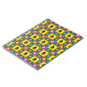 Carnet Motif coloré d'abeille et de fleur (Côté gauche)