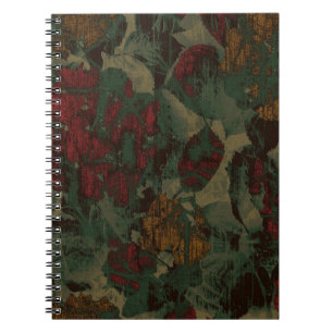 Carnet Motif coloré de camouflage de fleur