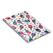 Carnet Motif Coloré de Pickleball (Côté Droit)