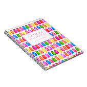 Carnet Motif coloré de sucette glacée Popsicle (Côté Droit)