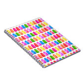 Carnet Motif coloré de sucette glacée Popsicle (Côté Droit)