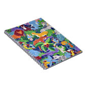 Carnet Motif coloré des animaux Safari (Côté Droit)