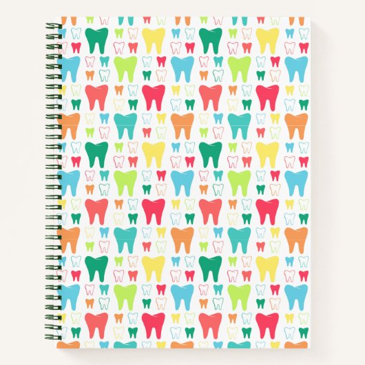Carnet Motif coloré des dents (Devant)