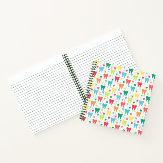 Carnet Motif coloré des dents (Intérieur)