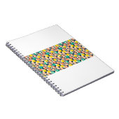 Carnet motif coloré géométrique transparent (Côté Droit)