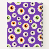 Carnet Motif coloré Halloween Eyeballs (Dos)