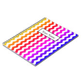 Carnet Motif coloré moderne Chevron ZigZag (Côté gauche)
