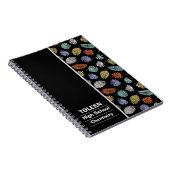 Carnet Motif coloré personnalisé (Côté Droit)