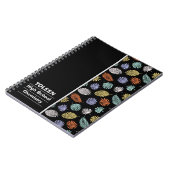 Carnet Motif coloré personnalisé (Côté gauche)