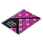 Carnet Motif coloré personnalisé (Côté gauche)