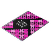 Carnet Motif coloré personnalisé (Côté gauche)