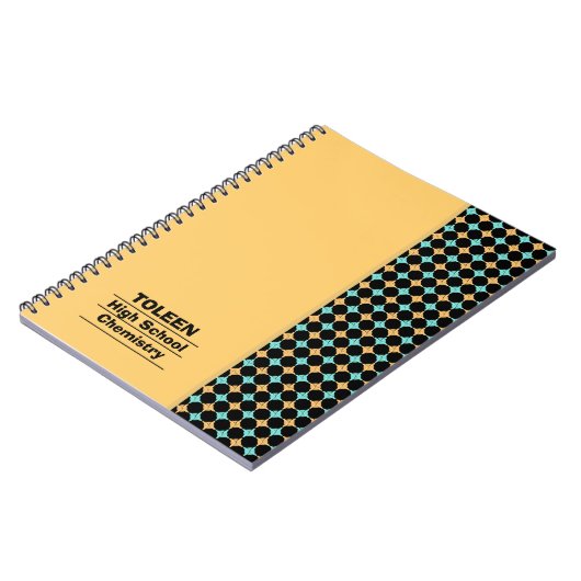 Carnet Motif coloré personnalisé (Côté gauche)