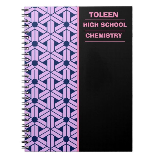 Carnet Motif coloré personnalisé (Devant)