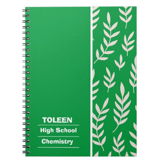 Carnet Motif coloré personnalisé (Devant)